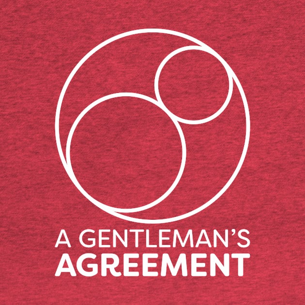 A Gentleman's Agreement Logo — Vertical — White by AGAproductions